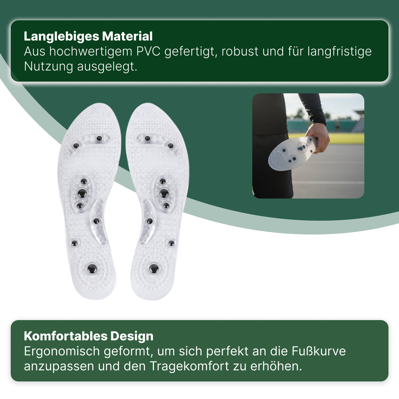 Magnetic Acupressure Insoles – Relieve Foot Pain & Improve Circulation