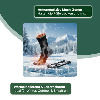 Merino Wool Outdoor Socks – Warm, Breathable & Shock-Absorbing Hiking Socks