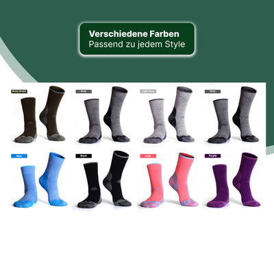 Merino Wool Outdoor Socks – Warm, Breathable & Shock-Absorbing Hiking Socks